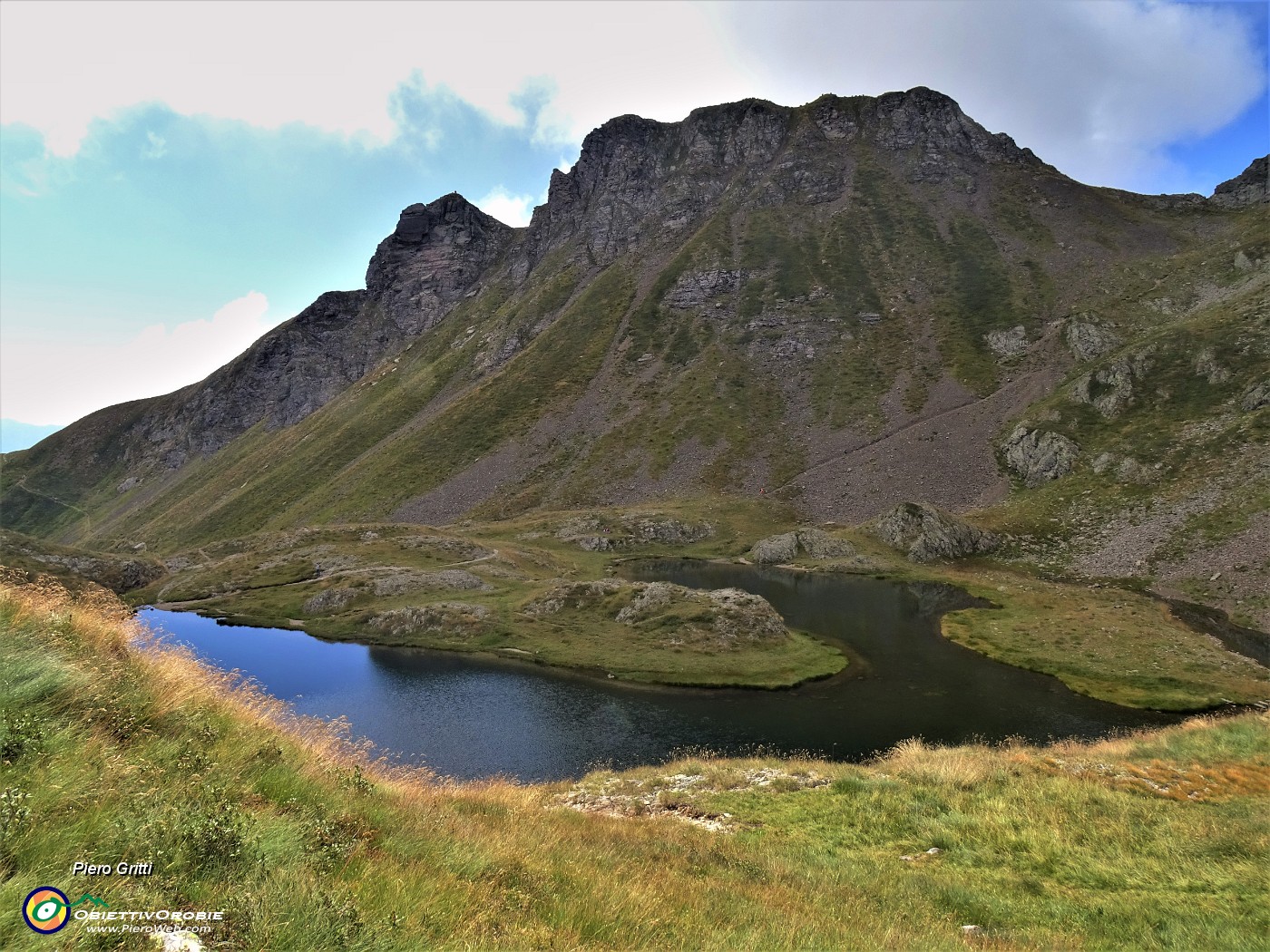 28 Vista sul Lago di Ponteranica inferiore e il Monte Triomen.JPG